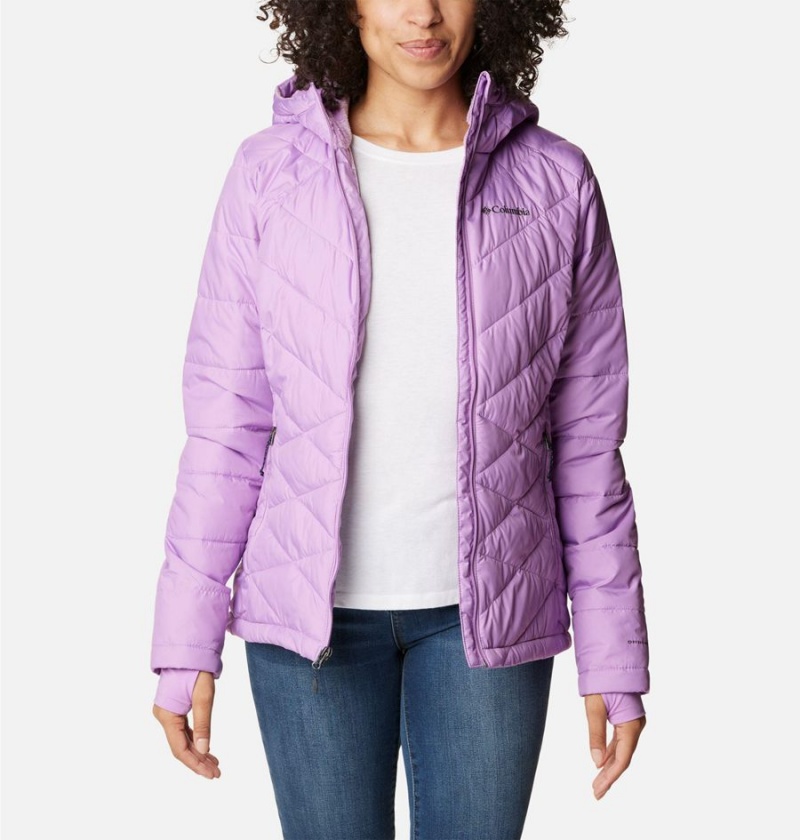 Purple Columbia Heavenly Hooded Women's Puffer Jacket | 52681WXJS