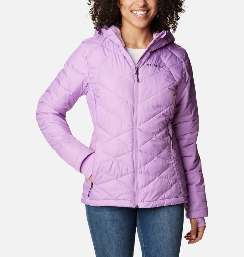 Purple Columbia Heavenly Hooded Women\'s Puffer Jacket | 52681WXJS