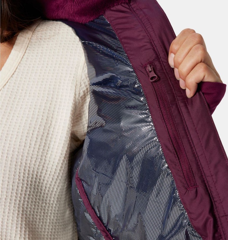 Purple Columbia Heavenly Long Hooded Women's Puffer Jacket | 07982NUOH