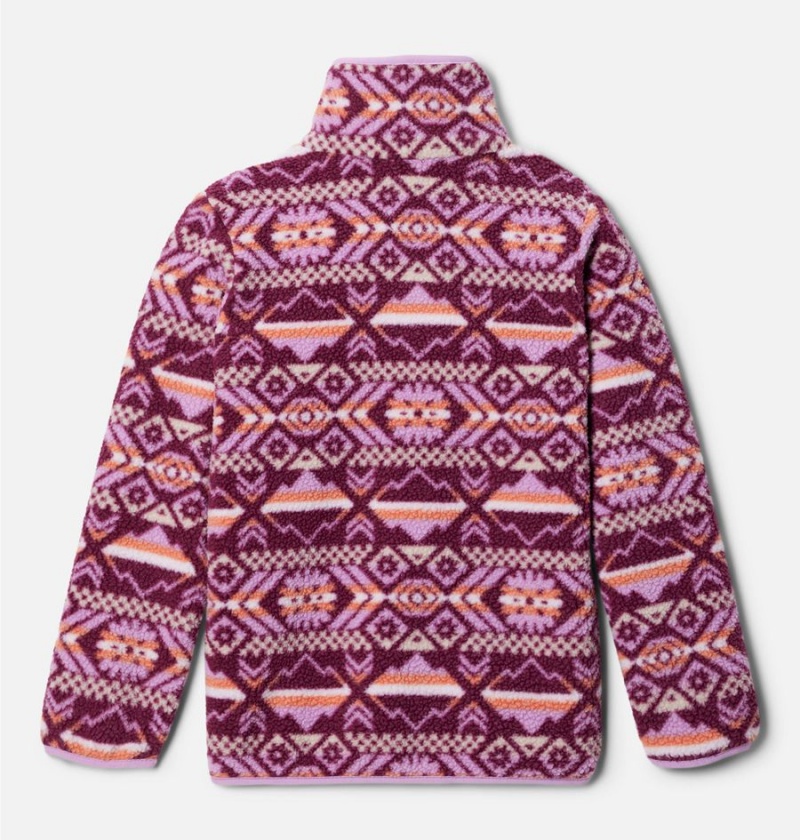 Purple Columbia Helvetia Half Snap Pullover Kids' Fleece | 80617WLOT