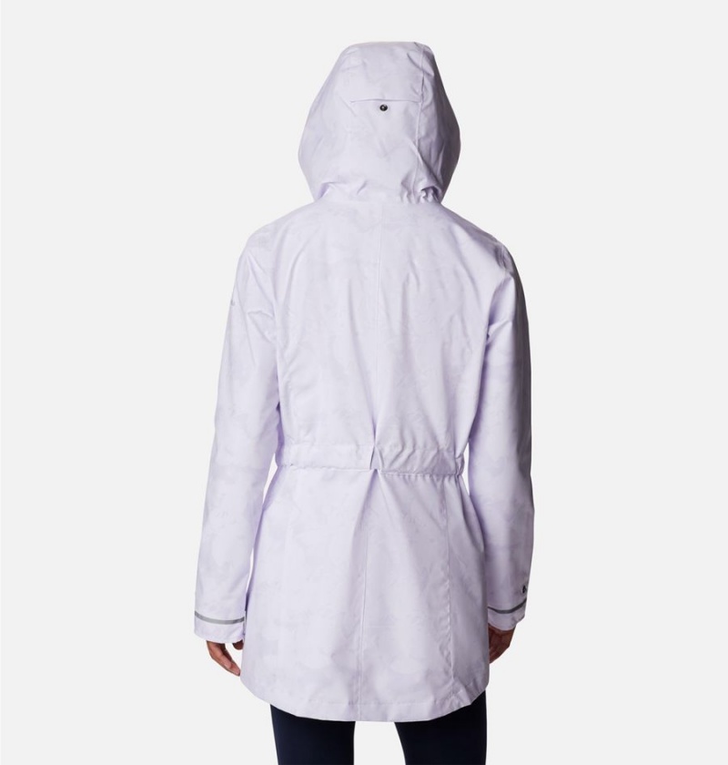 Purple Columbia Here and There II Trench Women's Rain Jacket | 73925YBGW