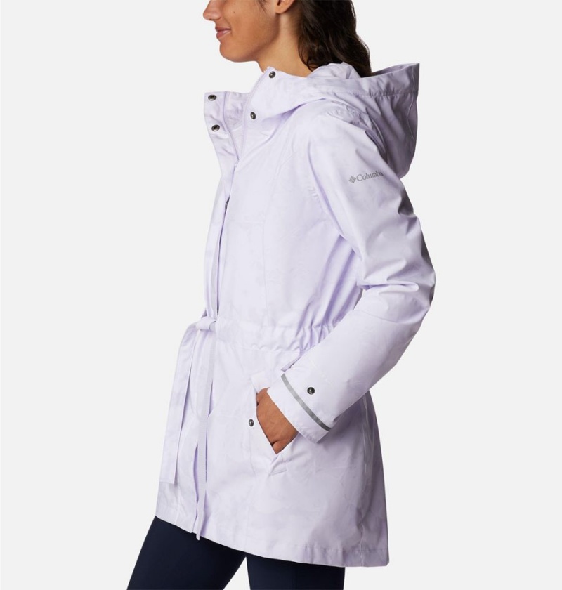 Purple Columbia Here and There II Trench Women's Rain Jacket | 73925YBGW