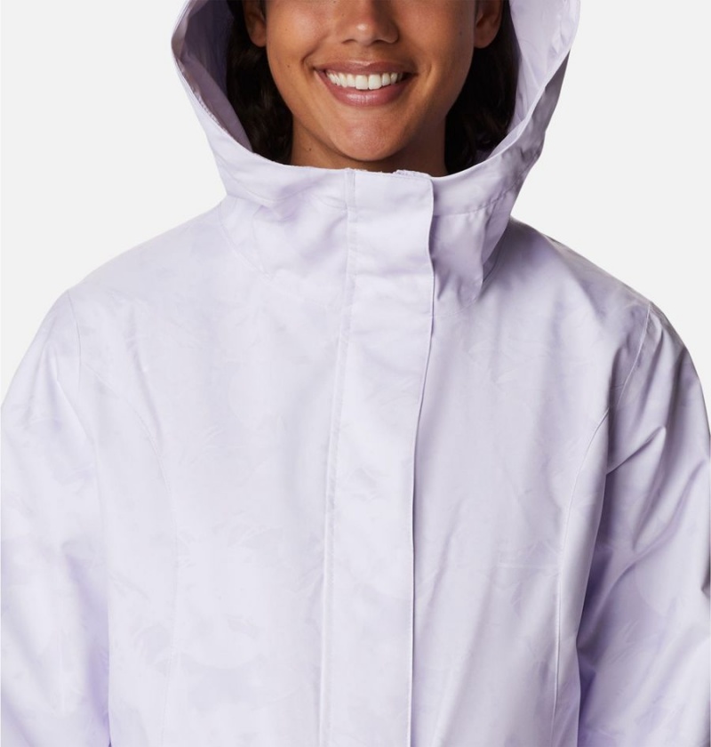 Purple Columbia Here and There II Trench Women's Rain Jacket | 73925YBGW