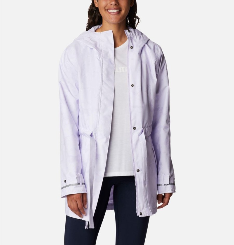 Purple Columbia Here and There II Trench Women's Rain Jacket | 73925YBGW