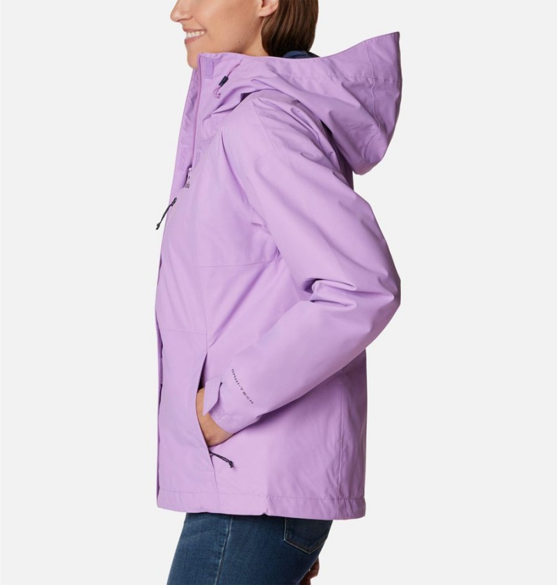 Purple Columbia Hikebound Women's Rain Jacket | 61490YUKI