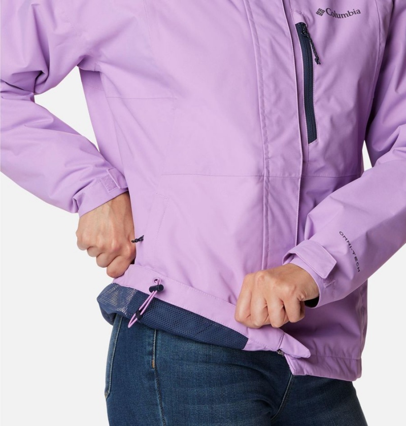 Purple Columbia Hikebound Women's Rain Jacket | 61490YUKI