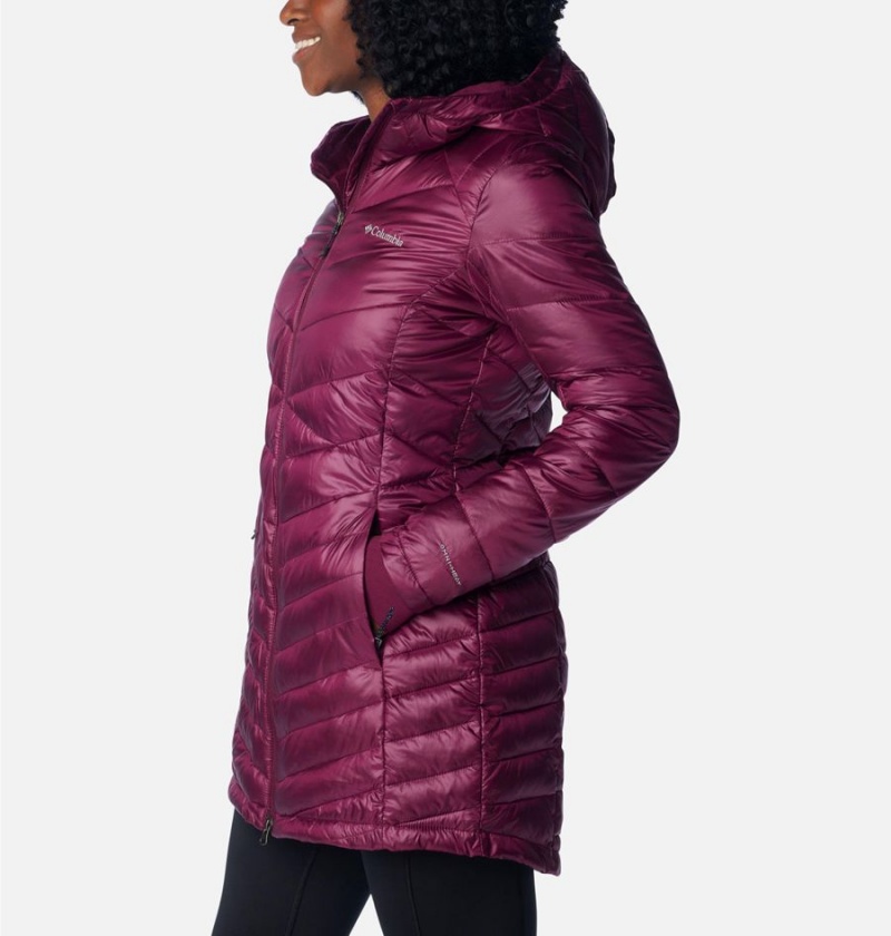 Purple Columbia Joy Peak Mid Insulated Hooded Women's Puffer Jacket | 42681GAYF