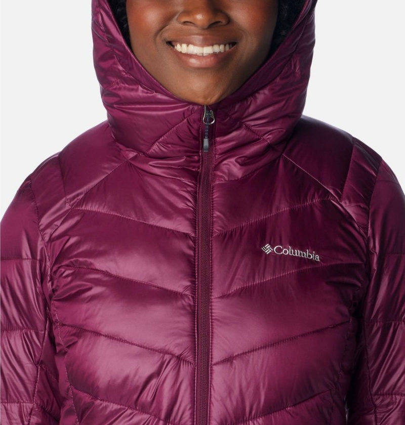 Purple Columbia Joy Peak Mid Insulated Hooded Women's Puffer Jacket | 42681GAYF