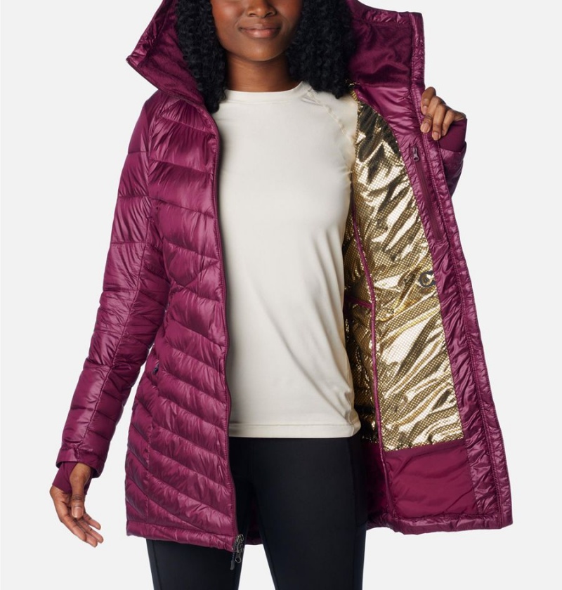 Purple Columbia Joy Peak Mid Insulated Hooded Women's Puffer Jacket | 42681GAYF