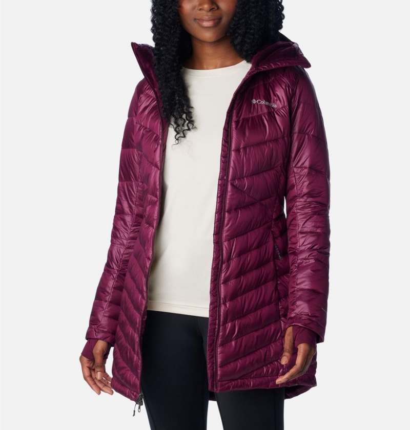 Purple Columbia Joy Peak Mid Insulated Hooded Women's Puffer Jacket | 42681GAYF