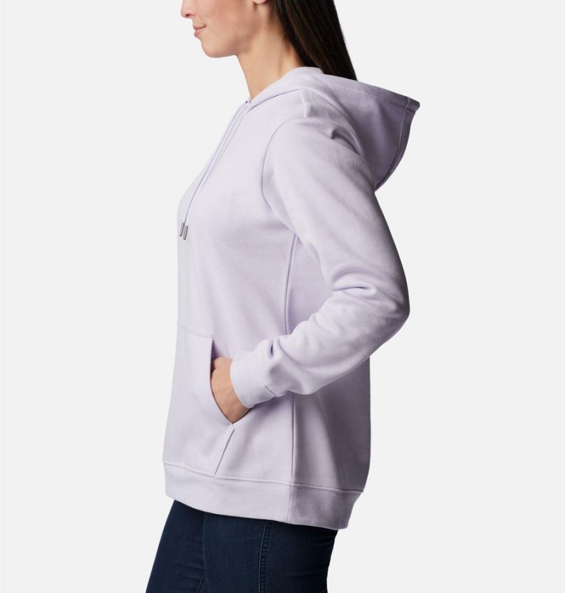 Purple Columbia Logo II Women's Hoodie | 37650YZIA