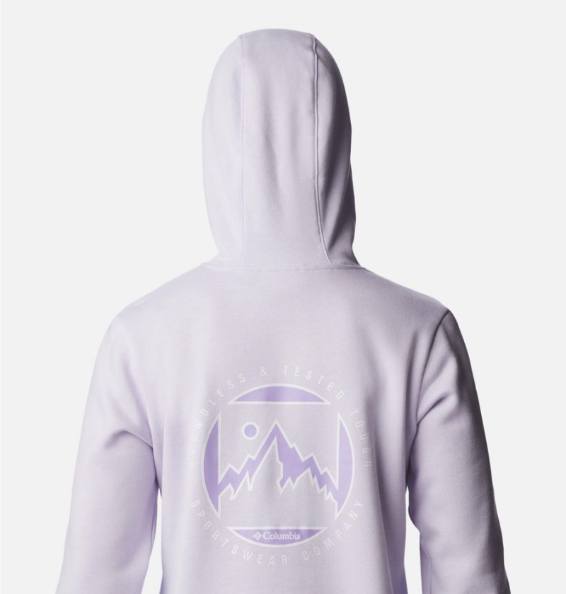 Purple Columbia Logo II Women's Hoodie | 37650YZIA