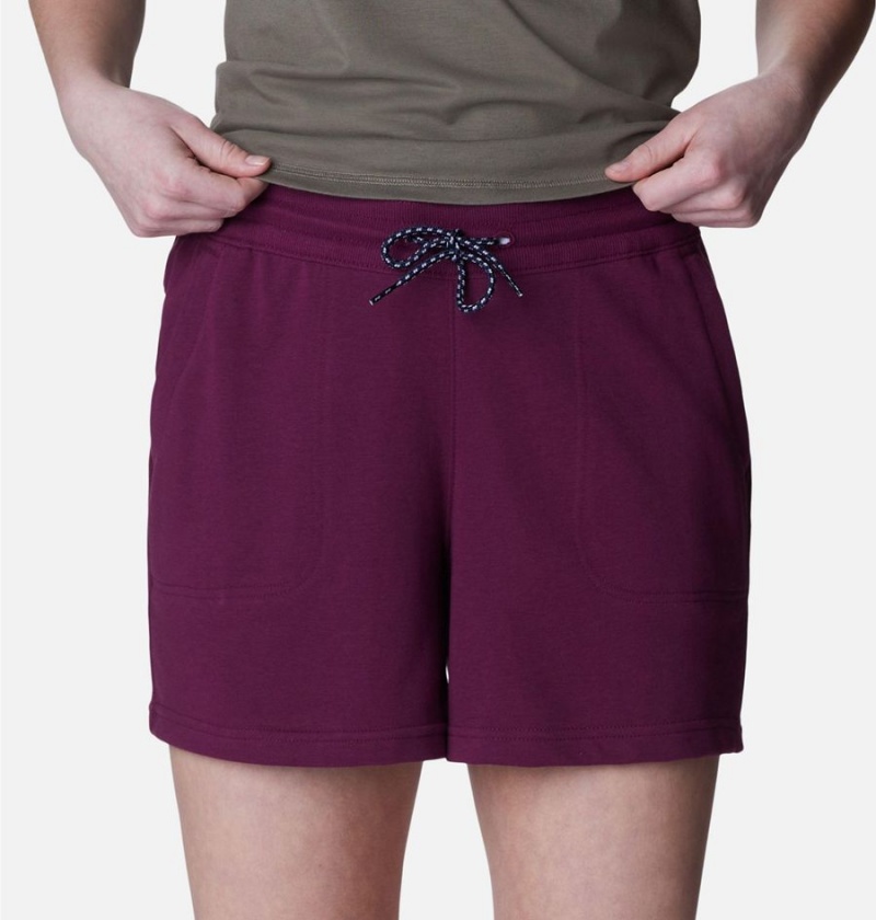 Purple Columbia Mineral Ridge Pull On Women's Shorts | 56840NFXA