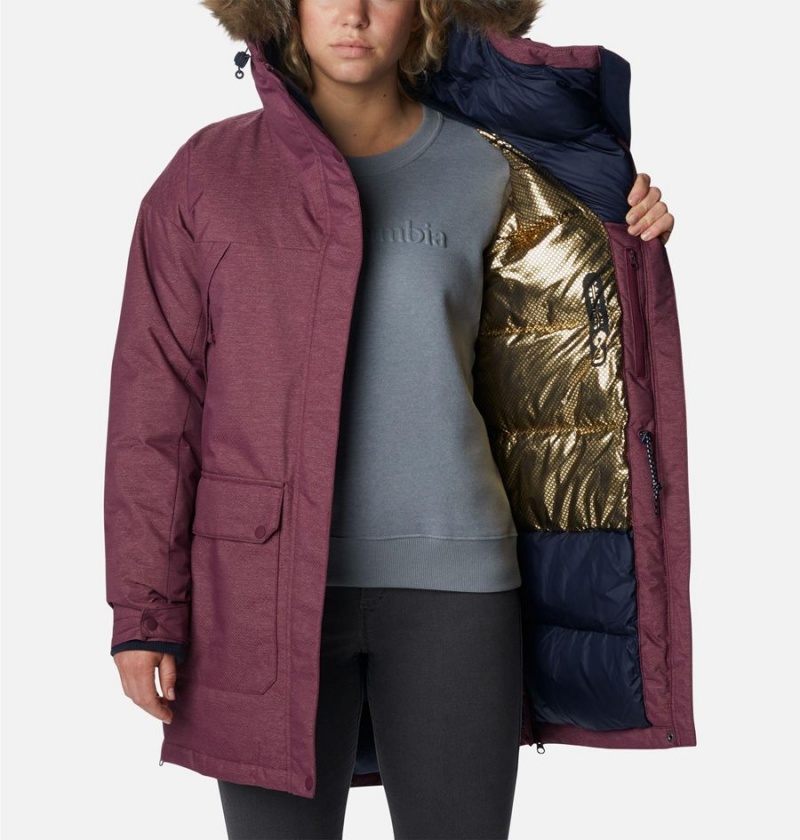 Purple Columbia Mount Si Omni Heat Infinity Down Women's Coats | 56078ZSRF