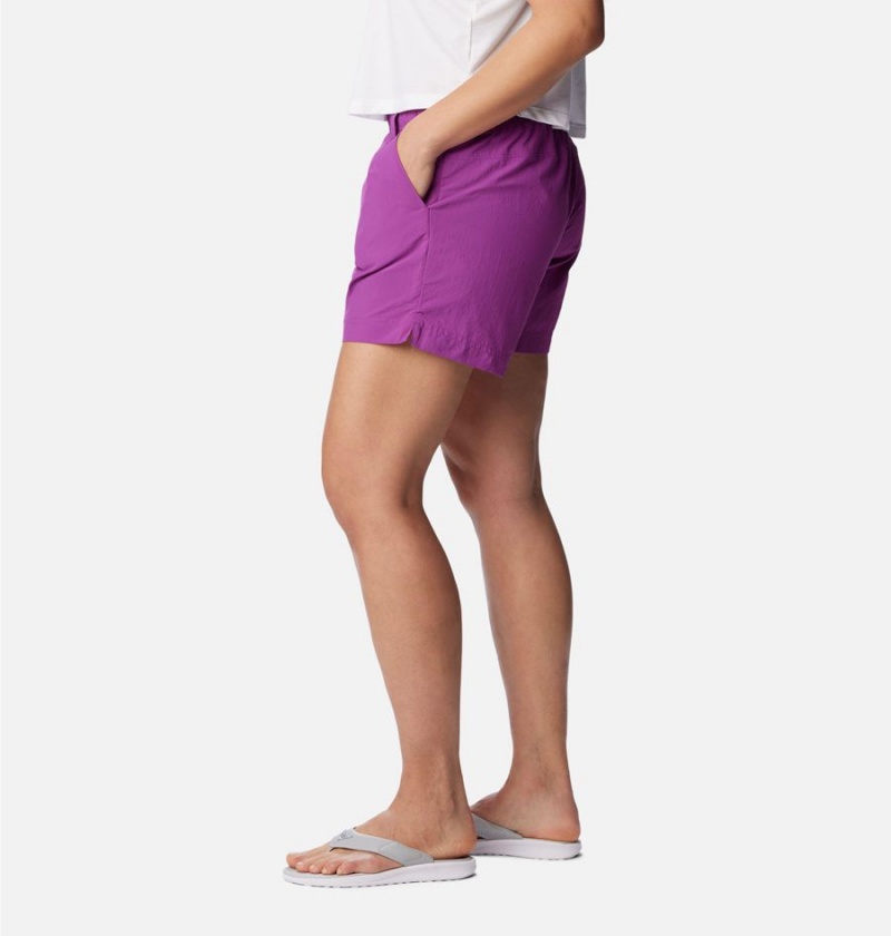 Purple Columbia PFG Backcast Water Women's Shorts | 16942HCLG