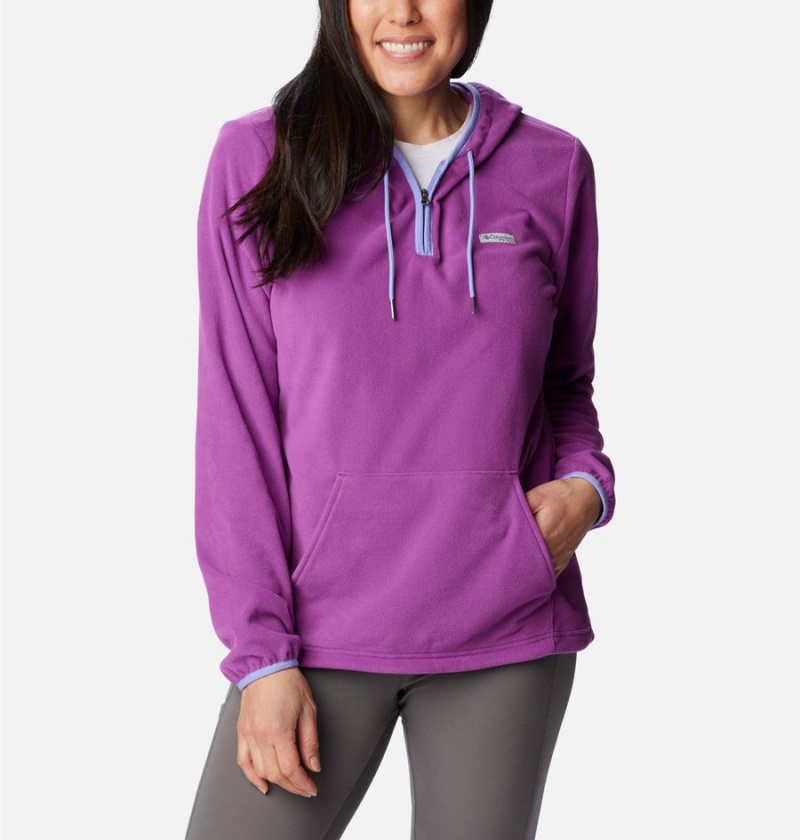 Purple Columbia PFG Tidal Fleece Women\'s Hoodie | 84150SNHL