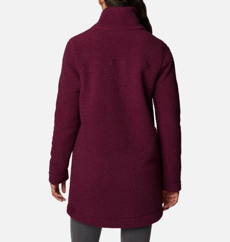 Purple Columbia Panorama Long Women's Fleece Jacket | 61257STKO