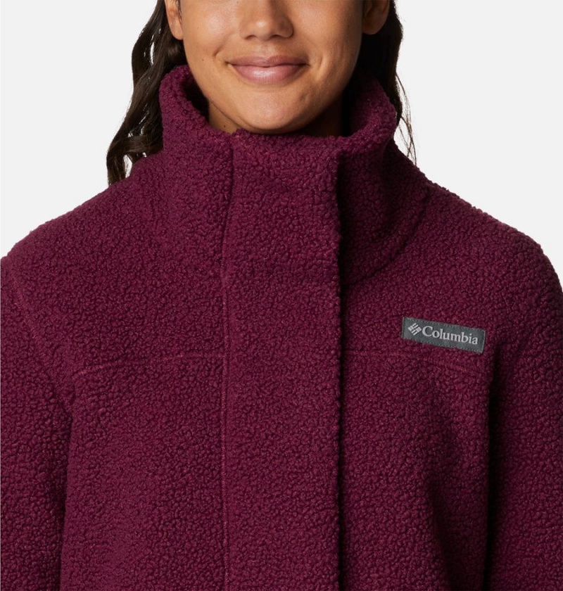 Purple Columbia Panorama Long Women's Fleece Jacket | 61257STKO