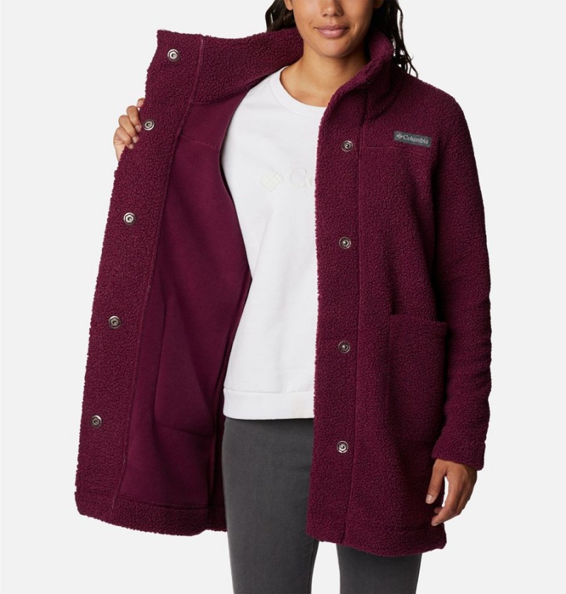 Purple Columbia Panorama Long Women's Fleece Jacket | 61257STKO