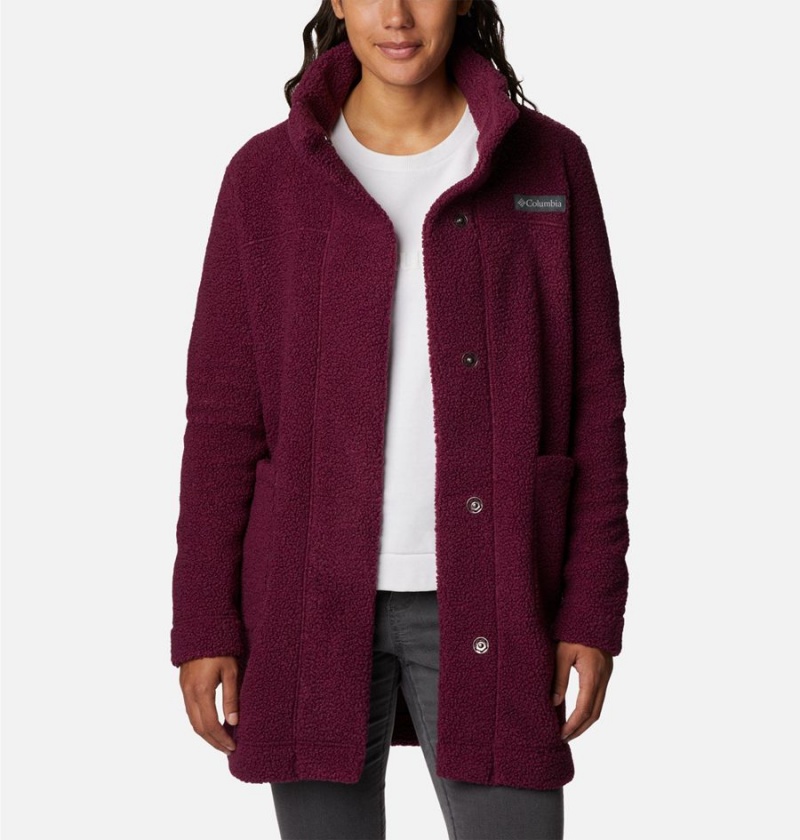 Purple Columbia Panorama Long Women's Fleece Jacket | 61257STKO