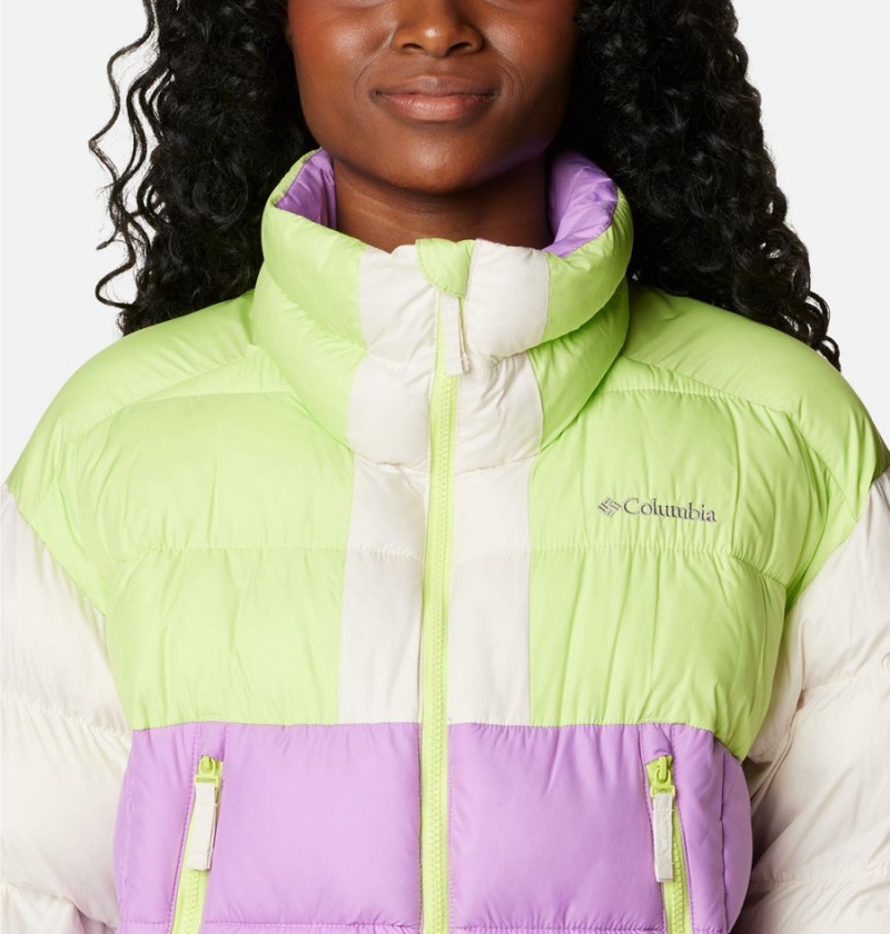 Purple Columbia Pike Lake II Cropped Women's Puffer Jacket | 58396HITK