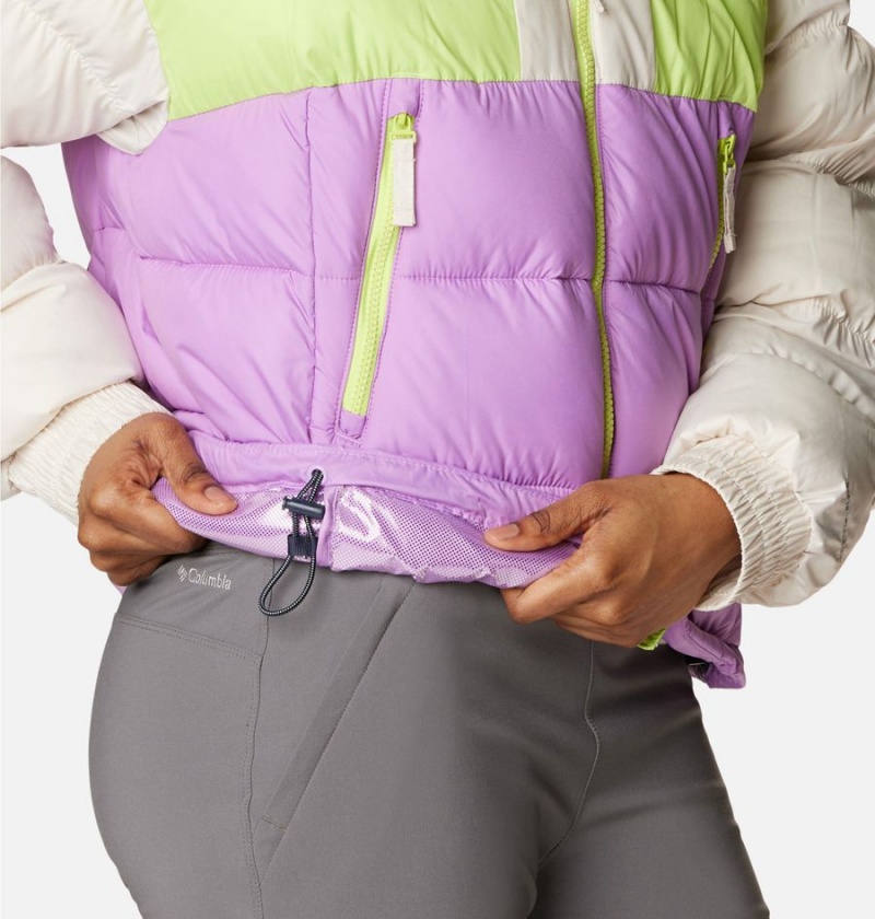 Purple Columbia Pike Lake II Cropped Women's Puffer Jacket | 58396HITK