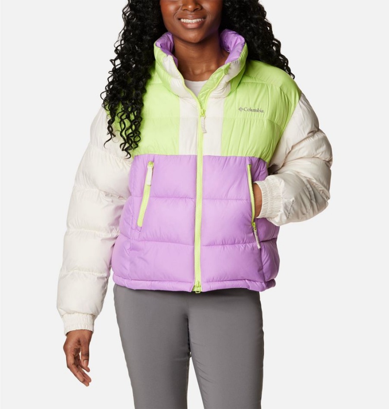 Purple Columbia Pike Lake II Cropped Women's Puffer Jacket | 58396HITK