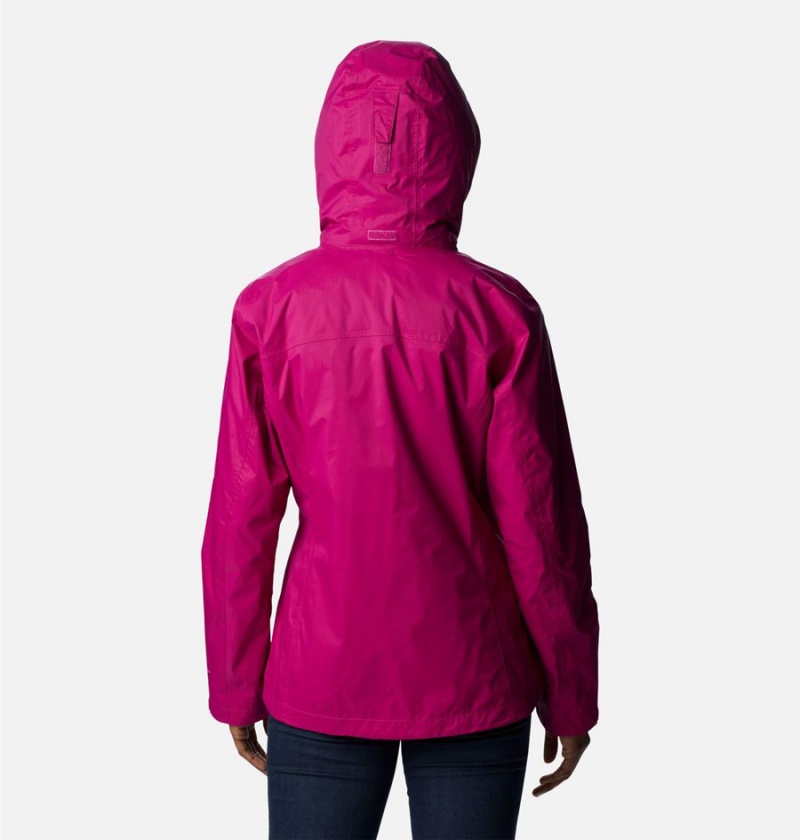 Purple Columbia Pouration Women's Rain Jacket | 03721ZQYU