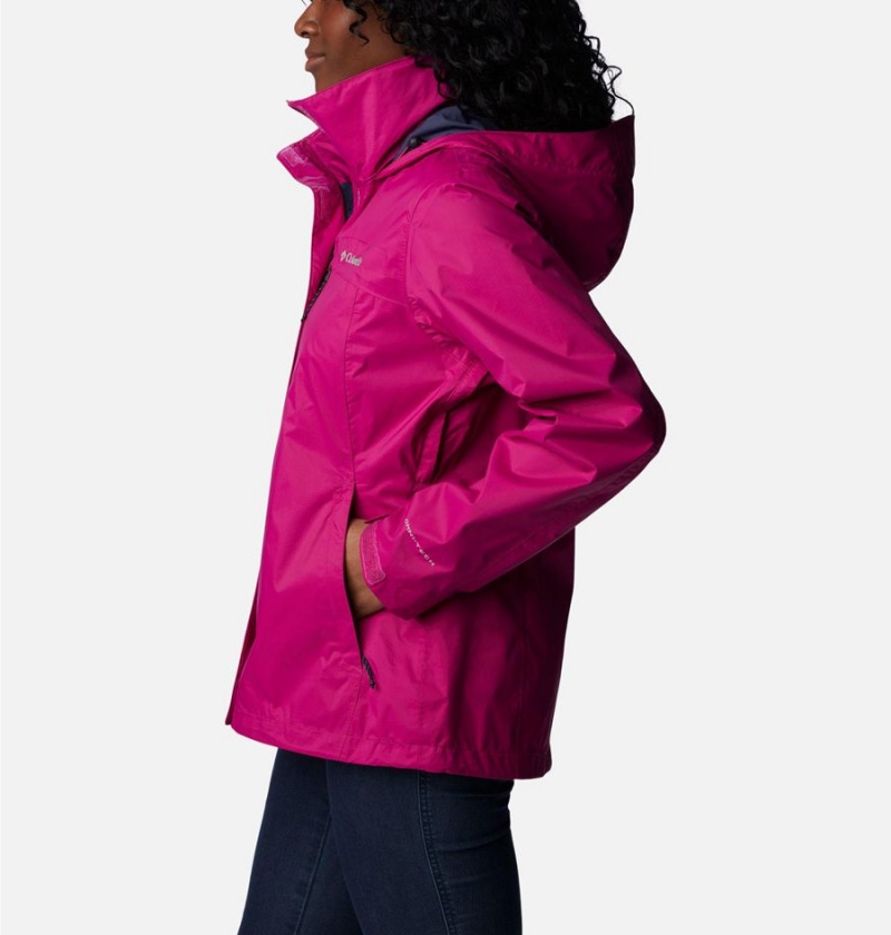 Purple Columbia Pouration Women's Rain Jacket | 03721ZQYU