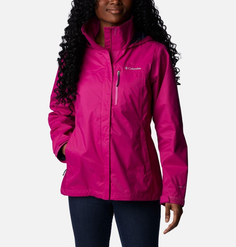 Purple Columbia Pouration Women\'s Rain Jacket | 03721ZQYU