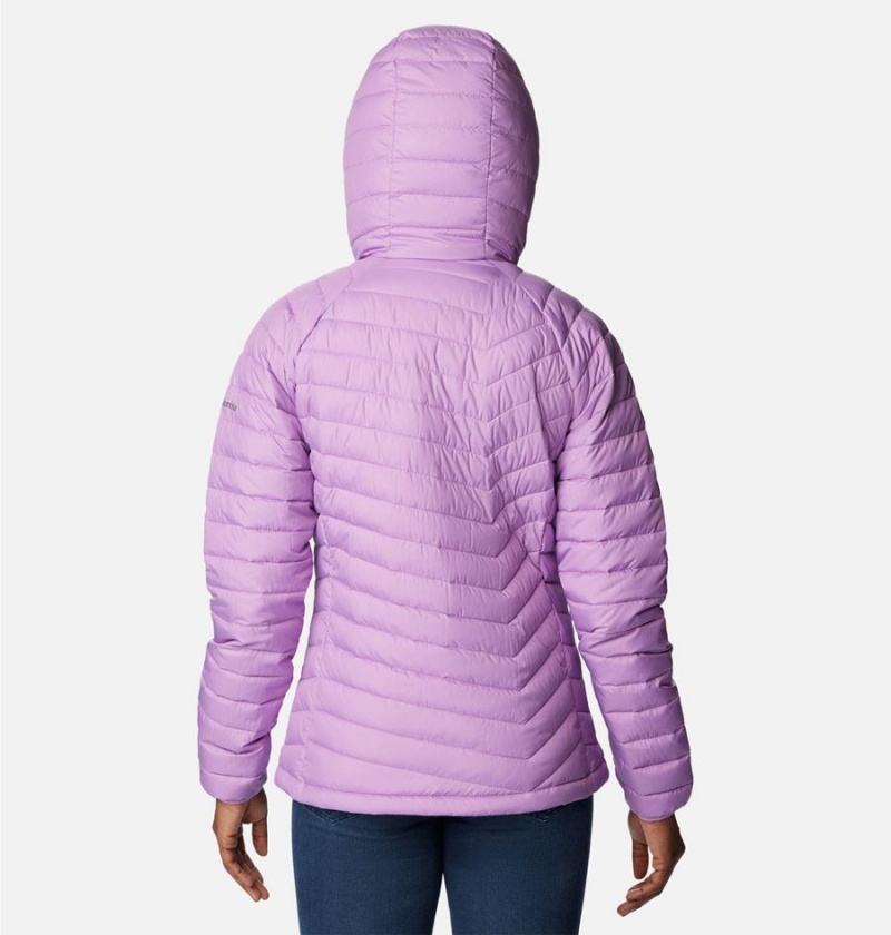 Purple Columbia Powder Lite Hooded Women's Puffer Jacket | 29836JZWU