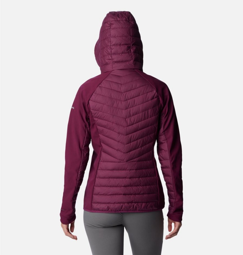 Purple Columbia Powder Lite Hybrid Hooded Women's Puffer Jacket | 29146FCAK