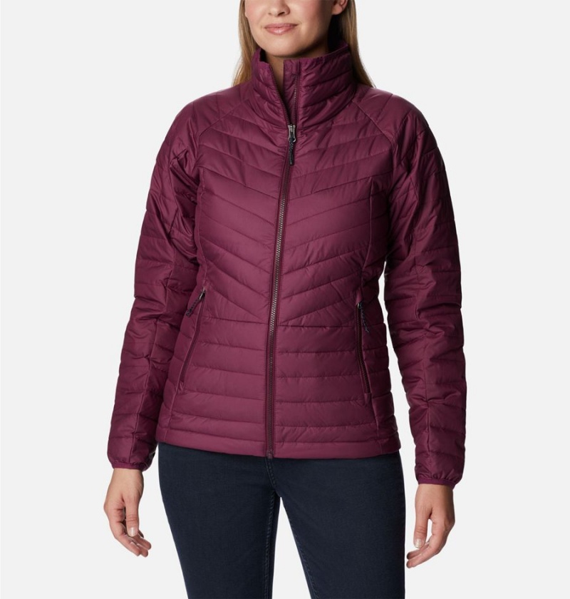 Purple Columbia Powder Lite II Full Zip Women\'s Puffer Jacket | 95470COID