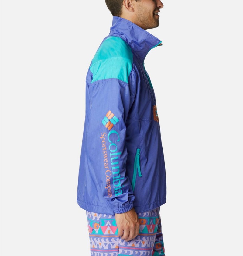 Purple Columbia Riptide Anorak Men's Windbreaker | 10594HOIW