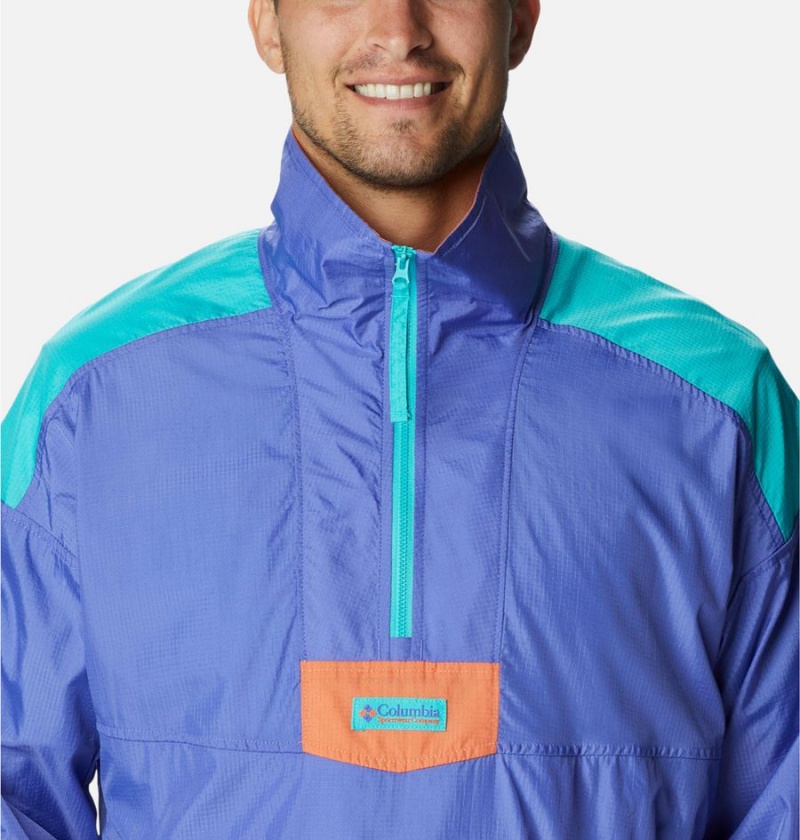 Purple Columbia Riptide Anorak Men's Windbreaker | 10594HOIW