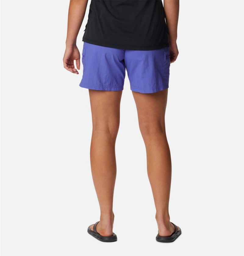 Purple Columbia Sandy River Cargo Women's Shorts | 08567DAKG