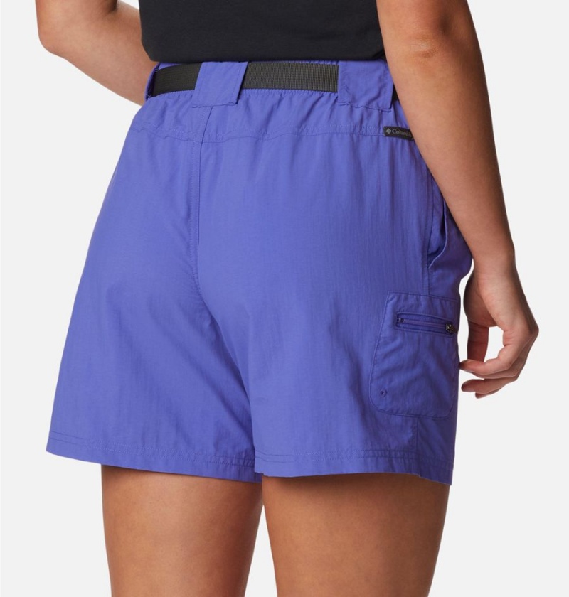 Purple Columbia Sandy River Cargo Women's Shorts | 08567DAKG