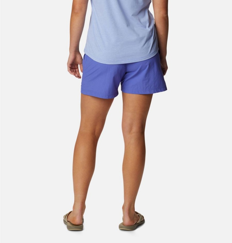 Purple Columbia Sandy River Women's Shorts | 04381URDA