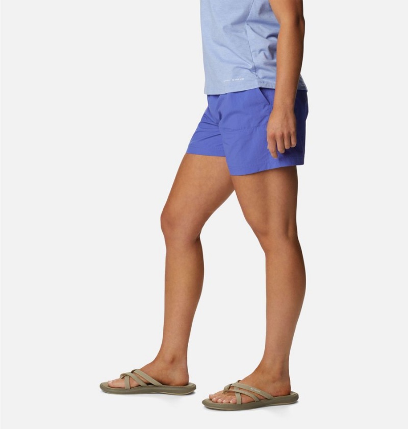 Purple Columbia Sandy River Women's Shorts | 04381URDA