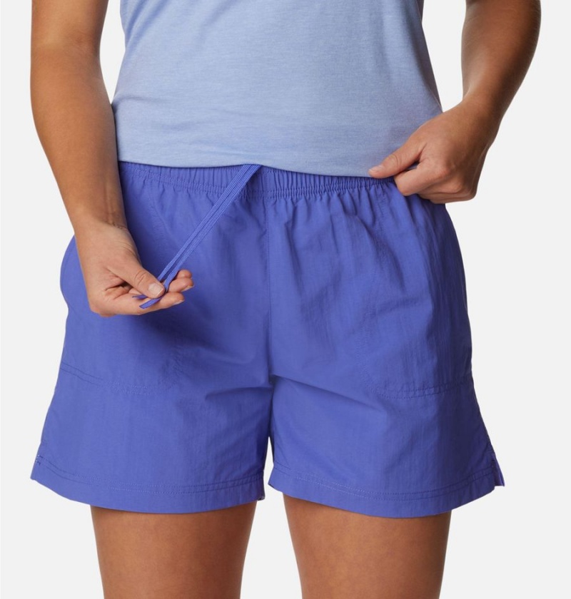 Purple Columbia Sandy River Women's Shorts | 04381URDA