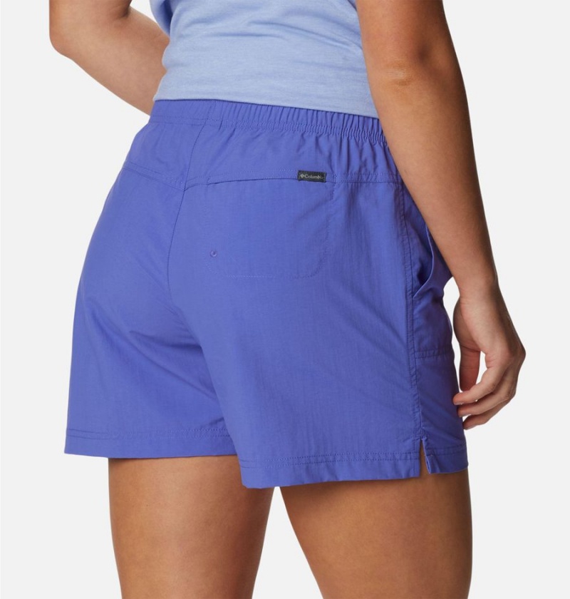 Purple Columbia Sandy River Women's Shorts | 04381URDA