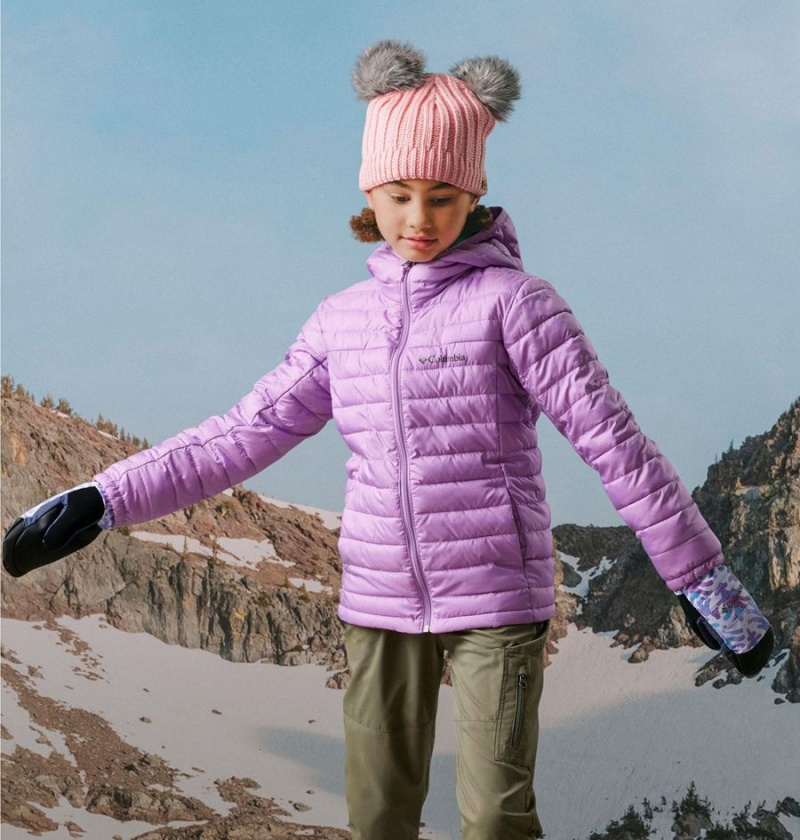 Purple Columbia Silver Falls Hooded Kids' Jacket | 26098LGRW