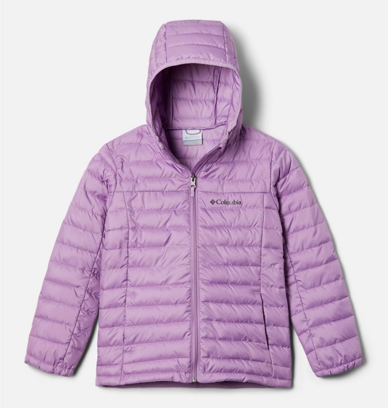 Purple Columbia Silver Falls Hooded Kids\' Jacket | 26098LGRW