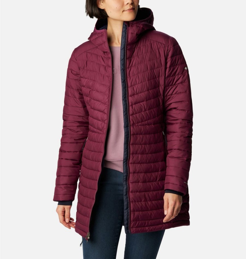 Purple Columbia Slope Edge Mid Women's Coats | 89164TRXI