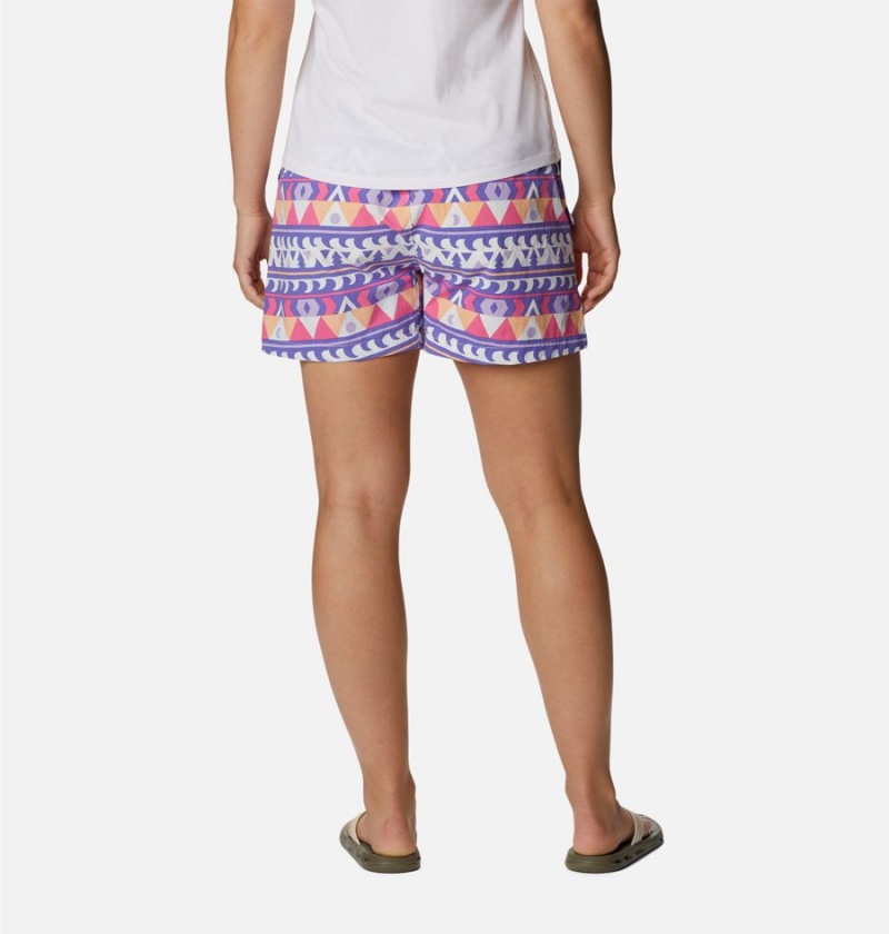 Purple Columbia Summerdry Cargo Women's Shorts | 36489AQTP