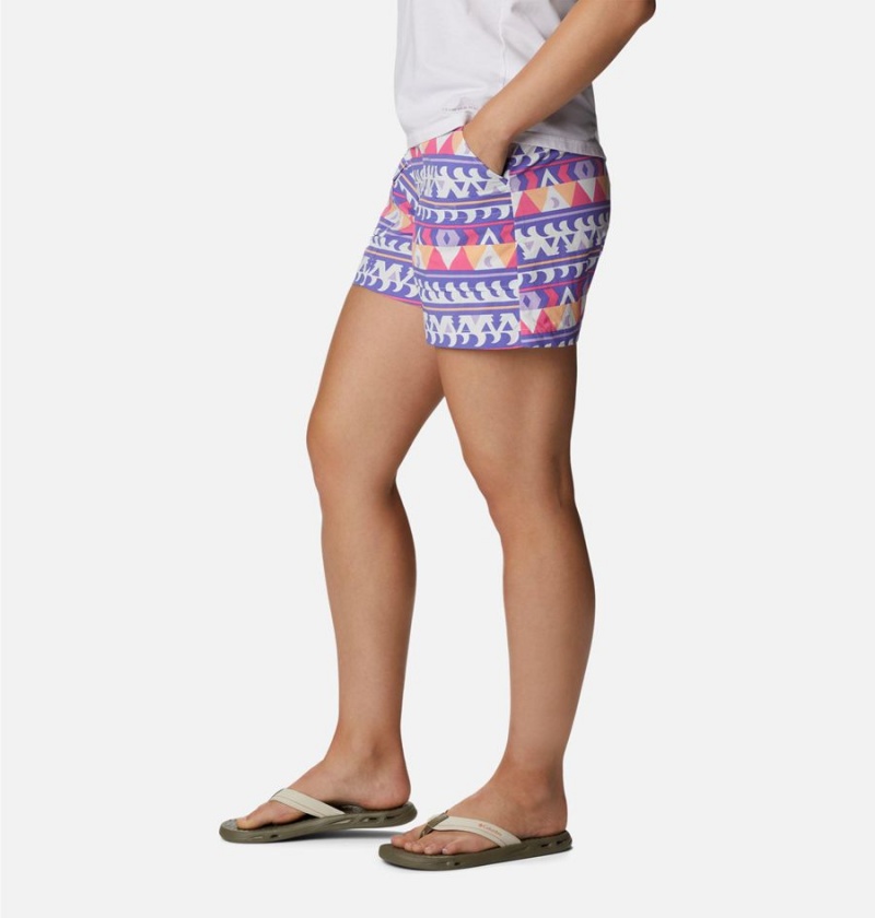 Purple Columbia Summerdry Cargo Women's Shorts | 36489AQTP