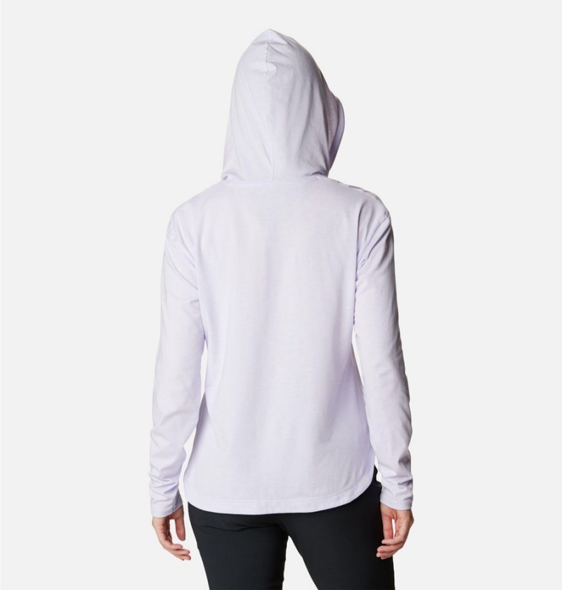 Purple Columbia Sun Trek Pullover Women's Hoodie | 79526UGHR