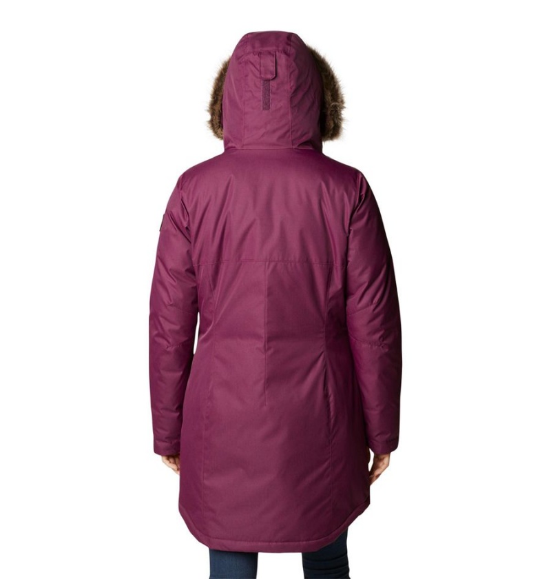 Purple Columbia Suttle Mountain Long Insulated Women's Coats | 51039LQTR