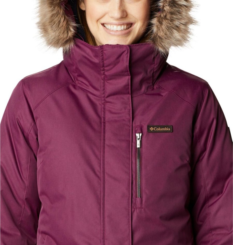 Purple Columbia Suttle Mountain Long Insulated Women's Coats | 51039LQTR