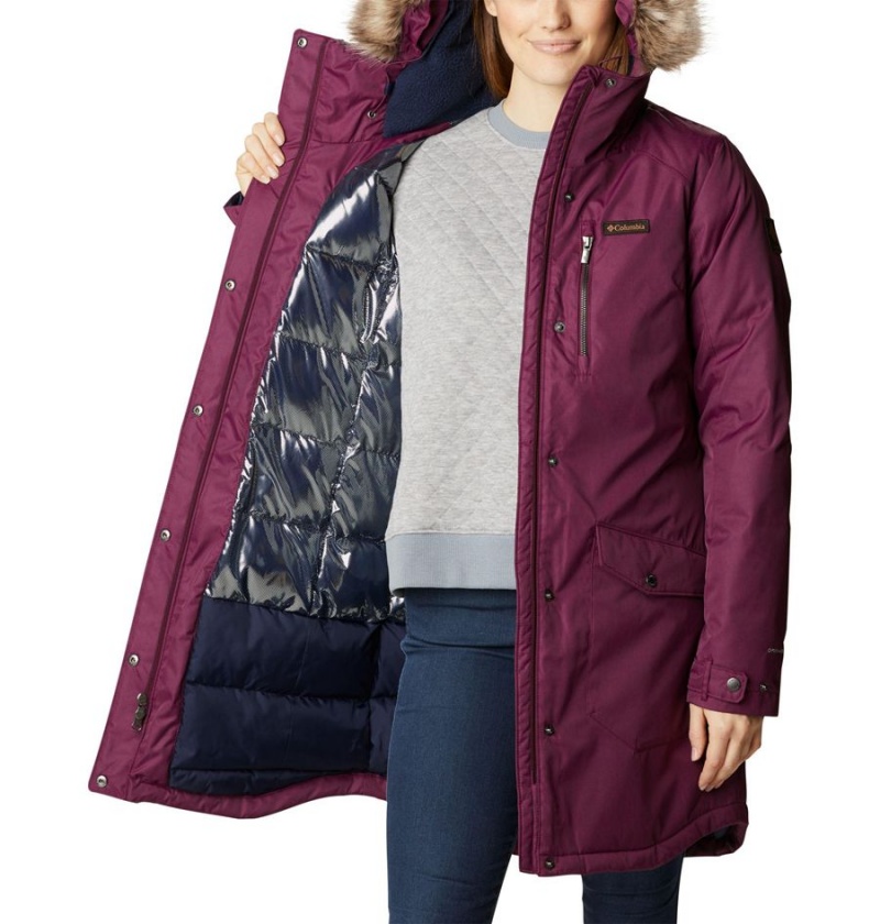 Purple Columbia Suttle Mountain Long Insulated Women's Coats | 51039LQTR